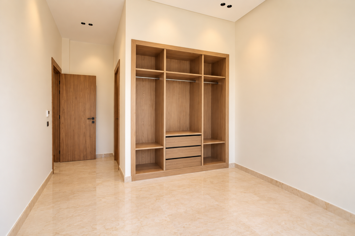 dressing moderne avec placard en bois